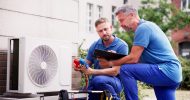 Industrial Air Conditioning Technician. HVAC Cooling System Repair